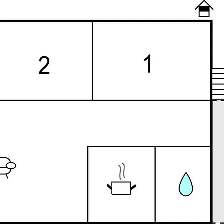 2-pokojowe, ładne Mieszkanie W Apartament Tranekær