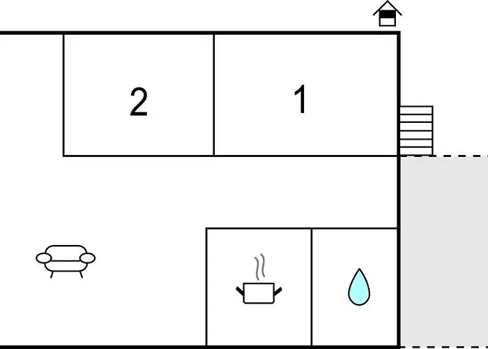 2 Bedroom Lovely In Apartman Tranekær